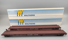 2X Walthers HO gauge Flatbed Cars Wagons  X2 Weathered Boxed Read Listing A6