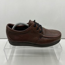 Red Wing Shoes Mens UK 7 Brown Leather Oxford Steel Toe Moc Toe