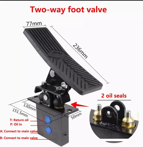 Excavator hydraulic foot - excavator, pedal