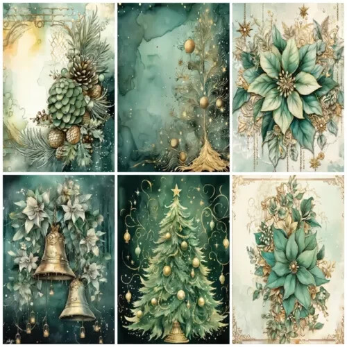 Christmas green cardmaking - christmas,