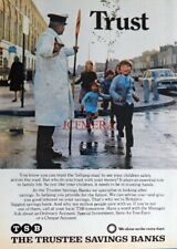 Vintage 'TSB' Bank ADVERT (Lollipop Man) #3  - Original 1971 Print