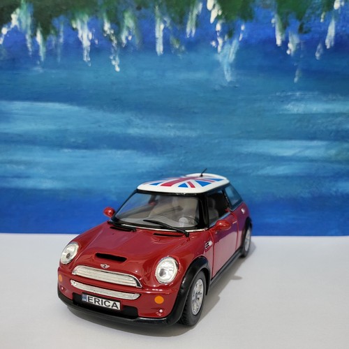 Car name plate red mini - name,