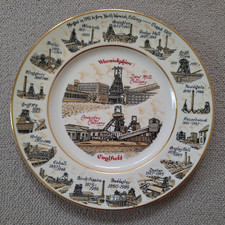 "WARWICKSHIRE COALFIELDS"  BONE CHINA PLATE  BY "EDWARDIAN POTTERY"