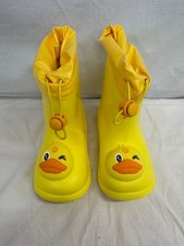 Kids (age 3.5 - 4 ) yellow duck wellies waterproof brand new 170MM long CG R23