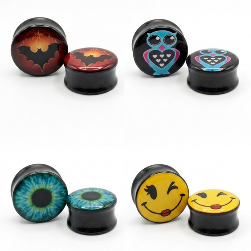 Acrylic flesh tunnel ear - flesh, plug