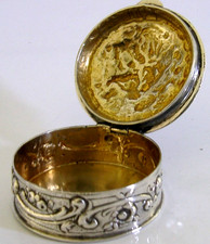 German solid silver box c1920 - silver,