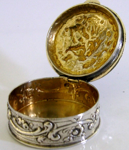 German solid silver box c1920 - silver,