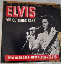 ELVIS PRESLEY Picture Sleeve Raised On Rock 1973 UK 7" vinyl single.
