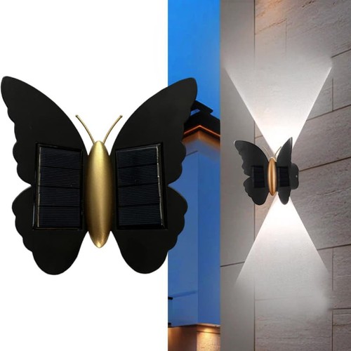 Butterfly solar wall light - butterfly,