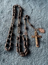 Vintage Black Rosary Black &