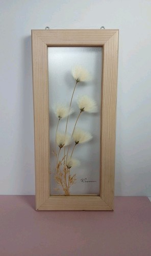 Dried pressed flowers - pressed, frame