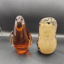 2 Wedgwood Glass Animal