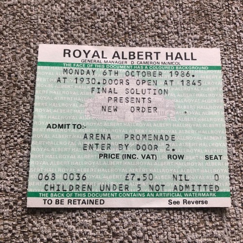 New order ticket - new, albert