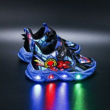 LED Trainers Spiderman Shoes