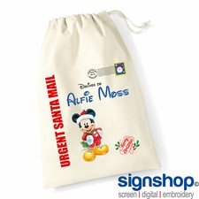 Personalised Mickey, Minnie Mouse, Dinosaur Christmas Sack Extra Large