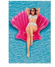Giant Inflatable Swimming Pool Rideable Novelty Mermaid Clam Shell Inflatable
