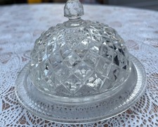 VTG 12cm Clear Press Glass