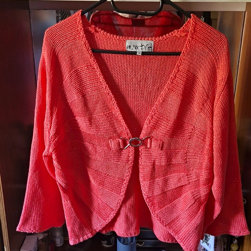 Marble coral knit bolero shrug - marble,