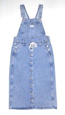 LEVI'S - Women's Lexie Denim Dungaree Dress Skirt - Small - 6 / 8 Blue Skirtall
