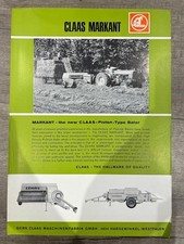 Claas Markant Baler Vintage Brochure Leaflet