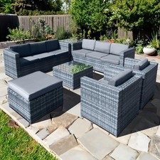 Garden Rattan Furniture Set 9