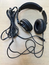 Technics EAH-X80 Stereo Headphones Black with 3.5mm Jack Plug Vintage 1985-90