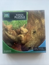 1000 Piece BBC Earth Rhinos