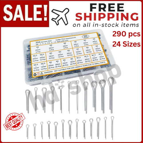 290 pcs cotter pins - cotter, assortment