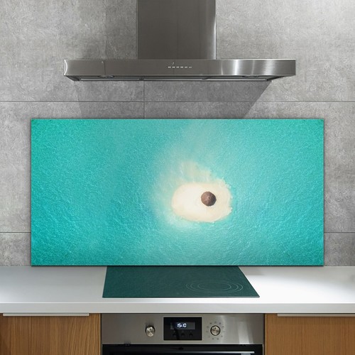 Glass kitchen tile splashback - kitchen,