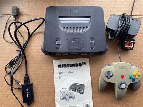 N64 console complete set - console, up