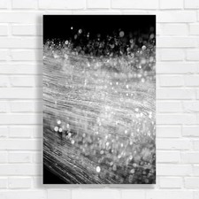 Glittering  Swirl Black White