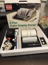 Tandy Radio Shack 4 Pen Color Graphic Printer Vintage 1980s Boxed Untested