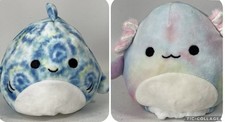 Squishmallows Flipamallow Tinley Axolotl Luther Shark Reversable Plush soft Toy
