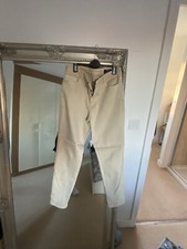 High Waisted Beige Jeans Size 12