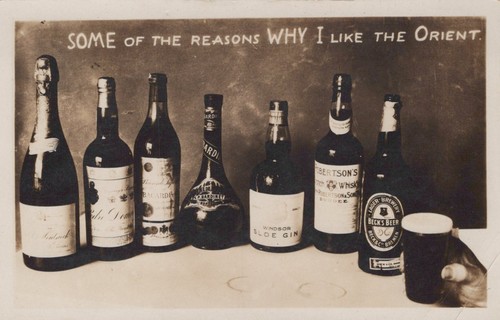 1900s alcohol bottles orient - alcohol,