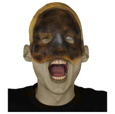 UN-WRAPPED MUMMY HALLOWEEN MASK ADULT HORROR GORY FACE FLESH SCAR FANCY DRESS
