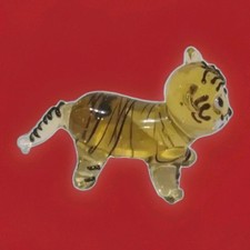 Glass Tiger Ornament Blown