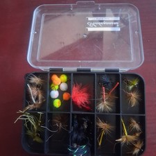 Box of Fly Fishing Flies Nymph
