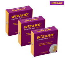 Wizard Invisible Magic Adhesive Mending Tape  Rolls Strong Clear 19mm x 33mm