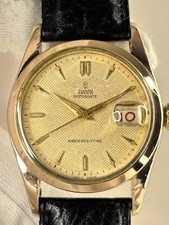 TUDOR OysterDate RARE Honeycomb Rose Gold Vintage 1950’s Mens Dress Watch - 7919