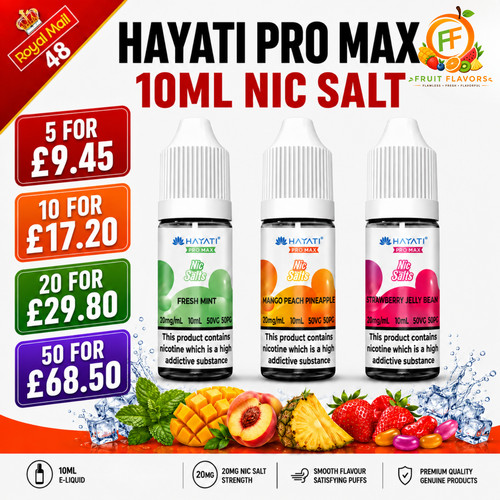 Hayati pro max nic salts - max, 10ml