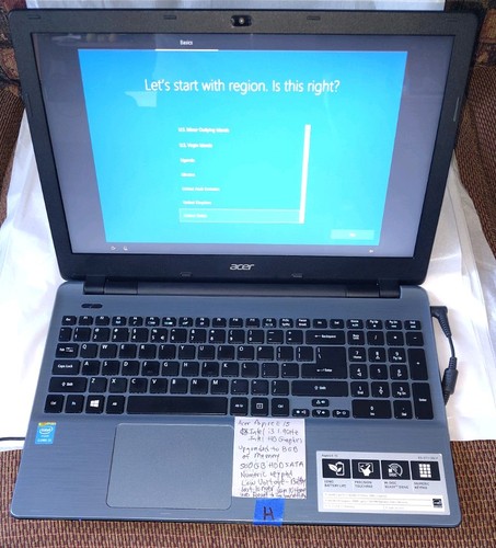Acer aspire 6 hd - e, 15.6"
