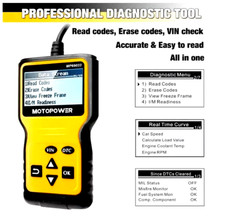 MOTOPOWER MP69033 OBD2 Scanner Car Engine Fault Code Reader Engine System Tools