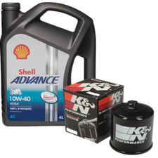 HONDA CB 1000 F BIG ONE 1996-1996 Shell Fully Synthetic Oil & Filter Service Kit