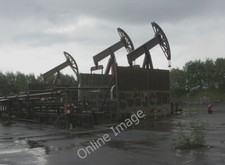 Photo 6x4 Worgret, oil well Wareham Nodding donkeys at BP's Worgret  c2010
