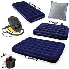 Double single airbed flocked - airbed,