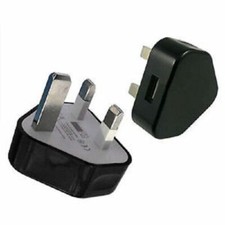 1 Amp 3 Pin USB Mains Charger