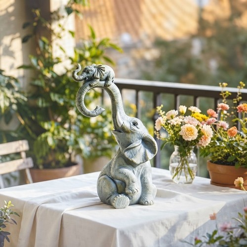 Elephant ornament figurine - elephant,