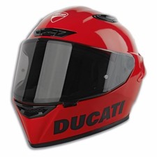 Original Ducati Logo Red Glossy Full Face Motorcycle Helmet 98108836