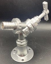 Mirror Chrome Effect Garden Tap Brass Bib Tap with Matching back plate  UK Stock